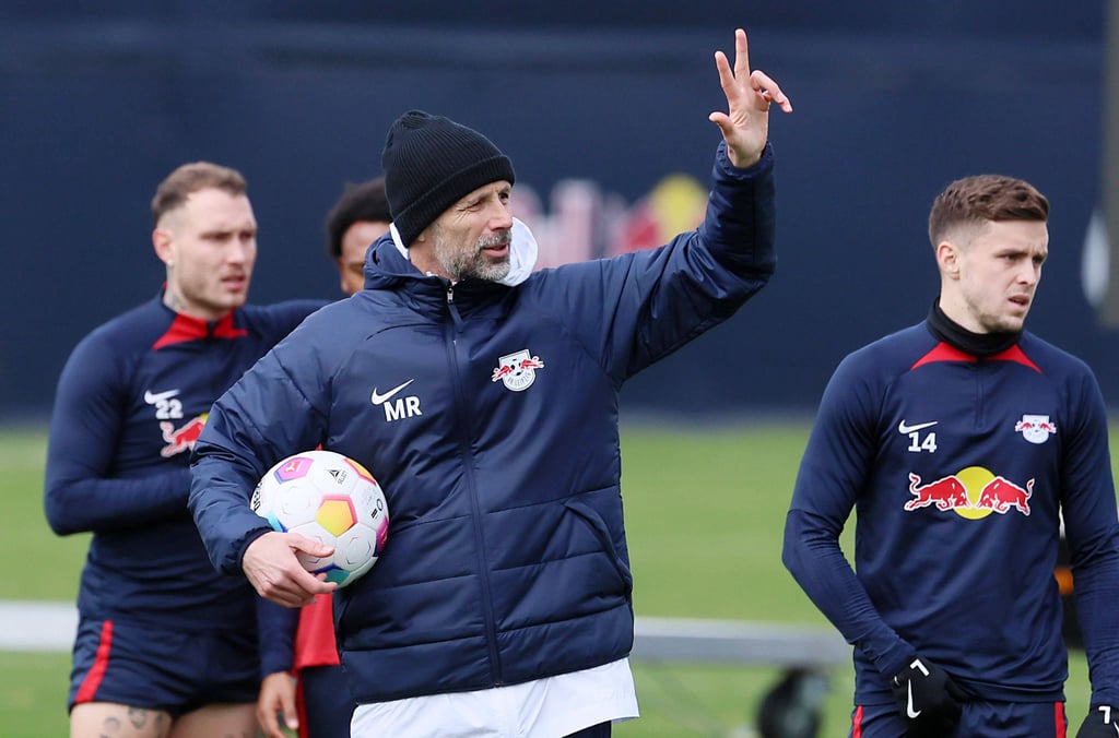 Marco Rose beim Training von RB (Archivbild).