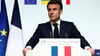 „Wir werden alles tun, was nötig ist, damit Russland diesen Krieg nicht gewinnen kann“: Frankreichs Präsident Emmanuel Macron.