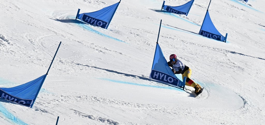 Die deutsche Snowboarderin Ramona Hofmeister in Aktion. Der Weltcup in Berchtesgaden fällt im März aus.
