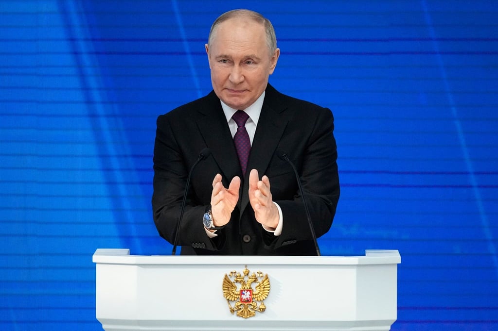 „Zusammen können wir alles schaffen“: Wladimir Putin.