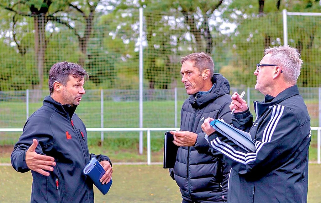 Stefan Neuberg (li.) ist neuer Cheftrainer in Piesteritz.