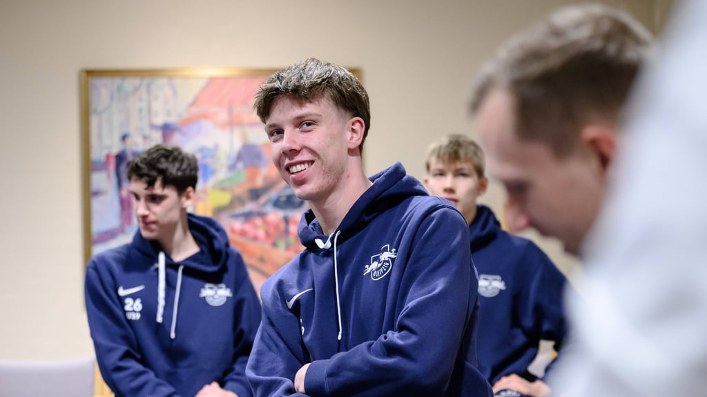 Timo Schlieck bei der U19 von RB Leipzig.