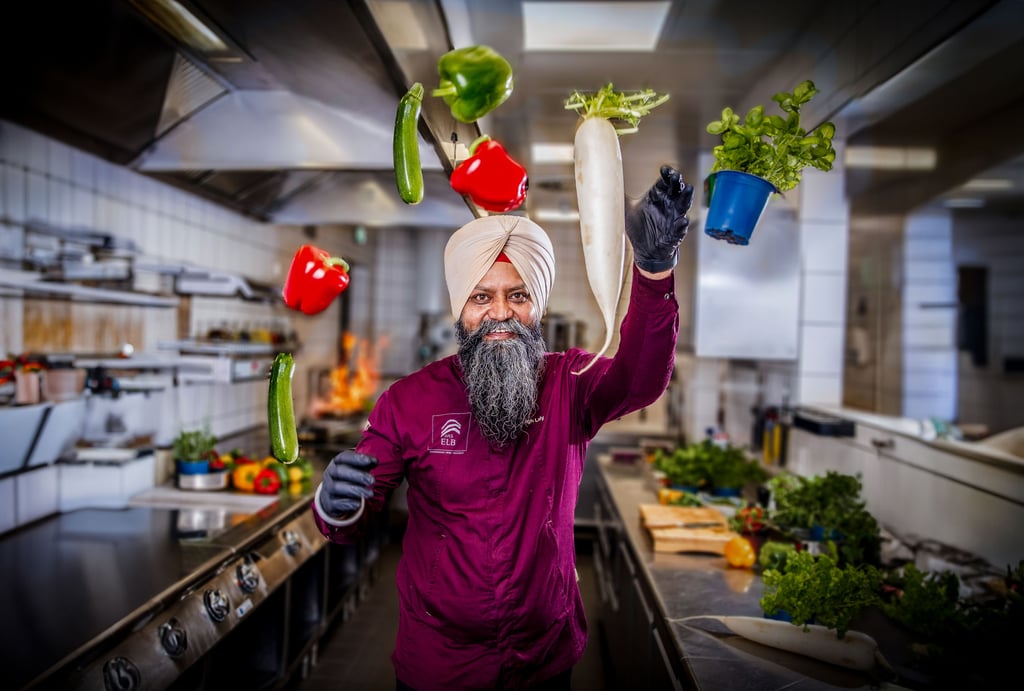 Bhupinder Singh in der Küche