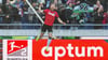 Hannovers Cedric Teuchert erzielte das späte 2:2 gegen Fortuna Düsseldorf.