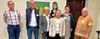 Während der Geburtstagsfeier in Groß Börnecke wurden vorbildliche Bürger der Stadt Hecklingen für ihr ehrenamtliches Engagement geehrt. Dabei handelte es sich um Martin Herbst (von links), Olaf Nürnberg, Ramona Görling, Emma Stein, Lina Hansen und Saskia Litzenberger sowie Dagmar Stange. 