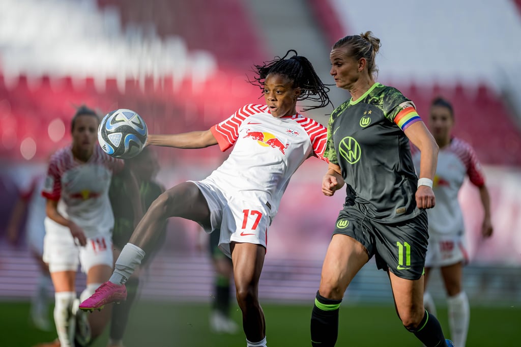 Lydia Andrade im Hinspiel zwischen RB und Wolfsburg.