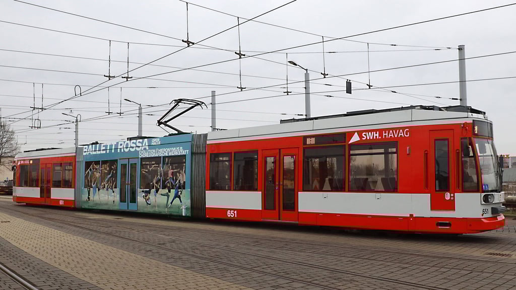 In der Delitzscher Straße in Halle