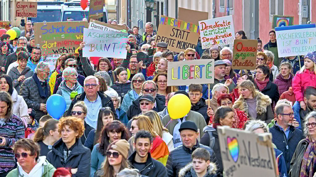 Demo für ein buntes Aschersleben