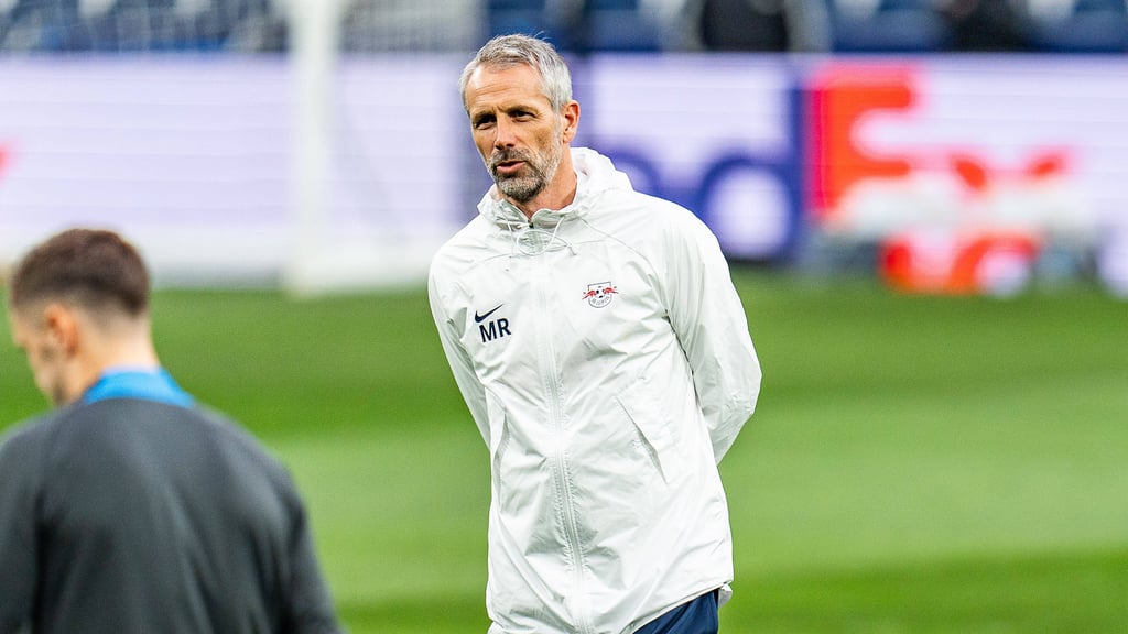 „Wir sind hier, um zu zeigen, dass wir dran glauben”: Marco Rose im Bernabéu.