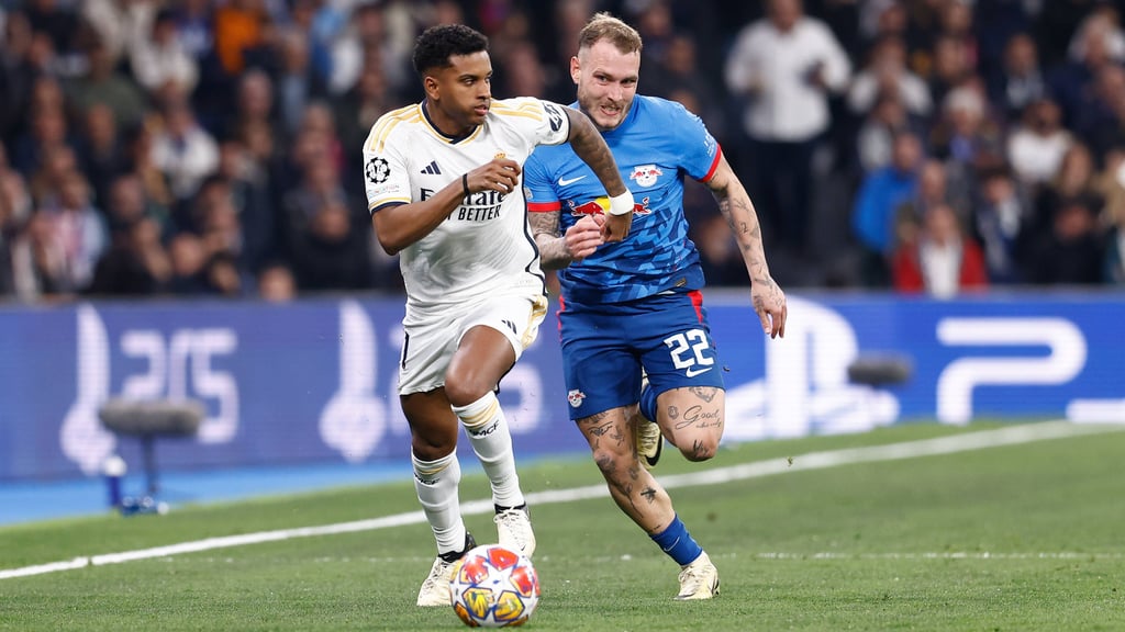 RB lief dem 1:0 aus dem Hinspiel hinterher wie David Raum Real-Stürmer Rodrygo