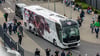 Der Teambus von RB Leipzig (Archivfoto).