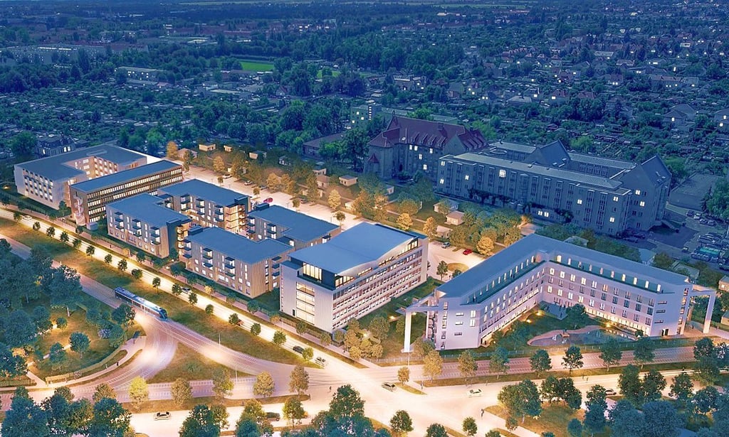 Der Gesundheitscampus am Europaring in Magdeburg wird nicht mehr wie geplant entstehen. Die Gebäude sollen trotzdem gebaut werden, allerdings mit neuen Nutzungen. So sind zum Beispiel Wohnungen auf Zeit für Intel-Mitarbeiter angedacht.