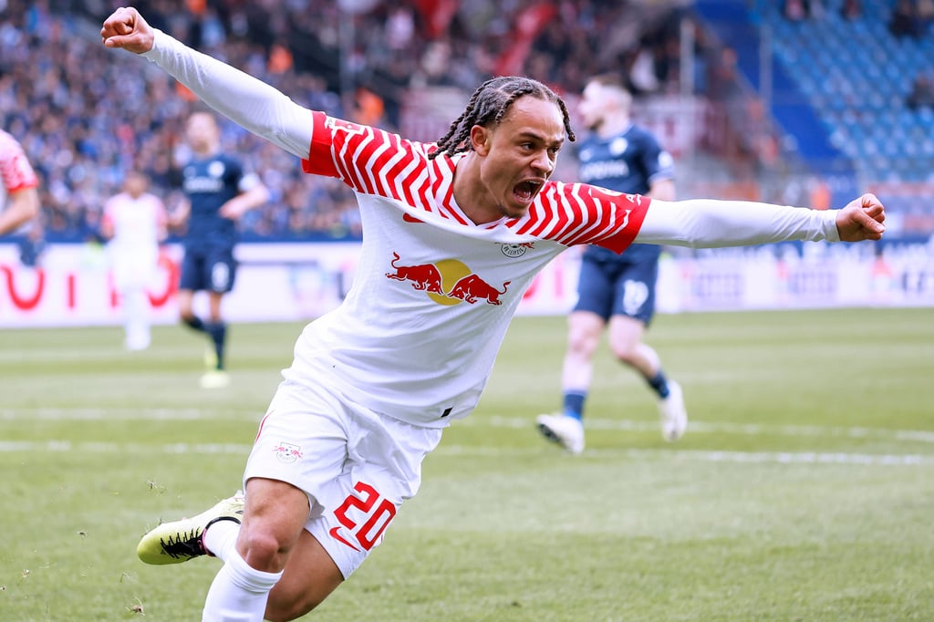 Xavi Simons jubelt gegen den VfL Bochum.