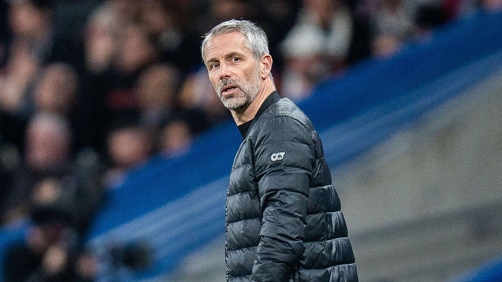 Marco Rose beim Spiel gegen Real Madrid.