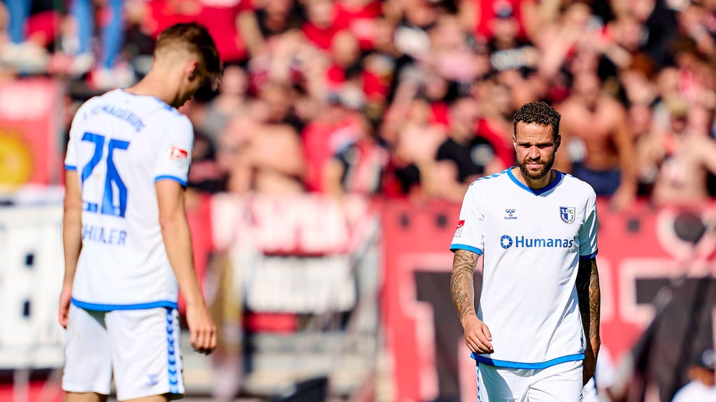 Luca Schuler (li.) und Luc Castaignos, die Sorgenkinder beim 1. FC Magdeburg.
