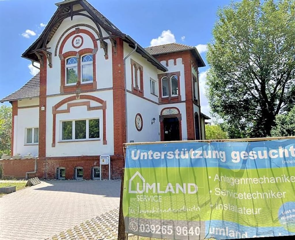 Die Firmenzentrale der Umland Wohnungsbaugesellschaft in der Magdeburger Straße in Egeln.