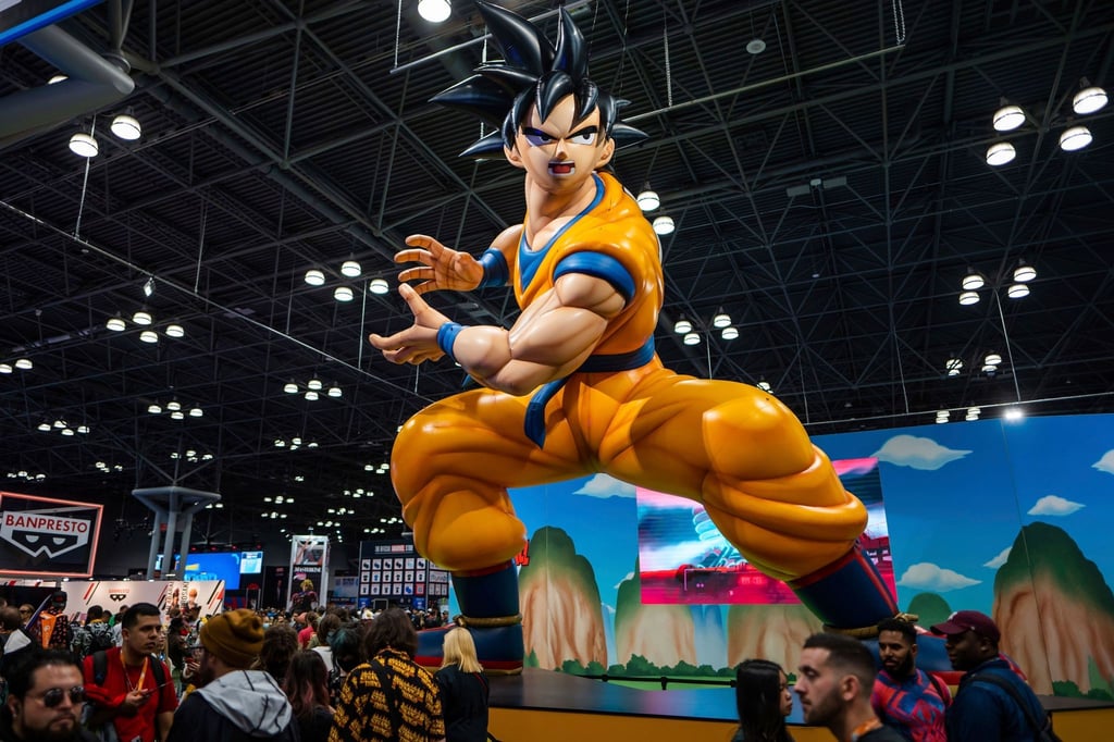 Der Stand von Dragon Ball Z bei der New York Comic Con.