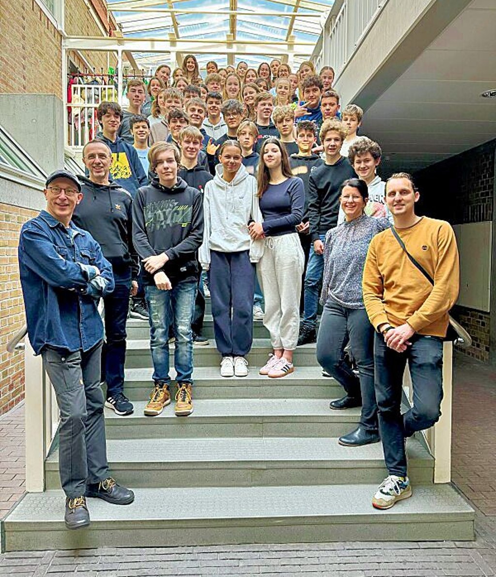 Die Teilnehmer der Projektwoche passen alle auf ein Bild.