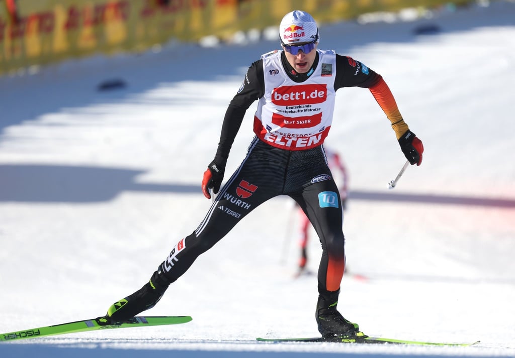 Kam mit Manuel Faißt im Teamsprint über 2 x 7,5 Kilometer auf Platz Drei: Vinzenz Geiger.