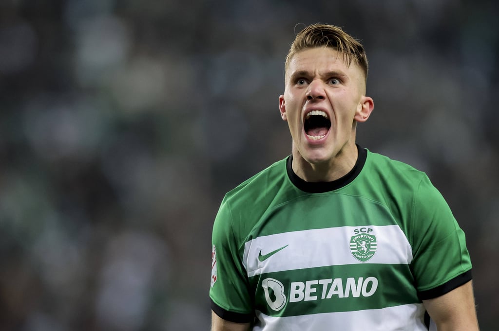 Viktor Gyökeres jubelt häufig für Sporting Lissabon.