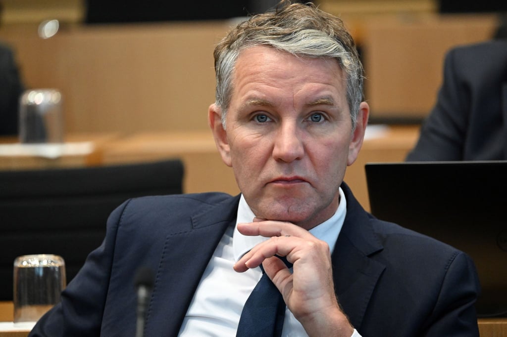Björn Höcke, AfD-Fraktionschef, während einer Sitzung des Thüringer Landtags.