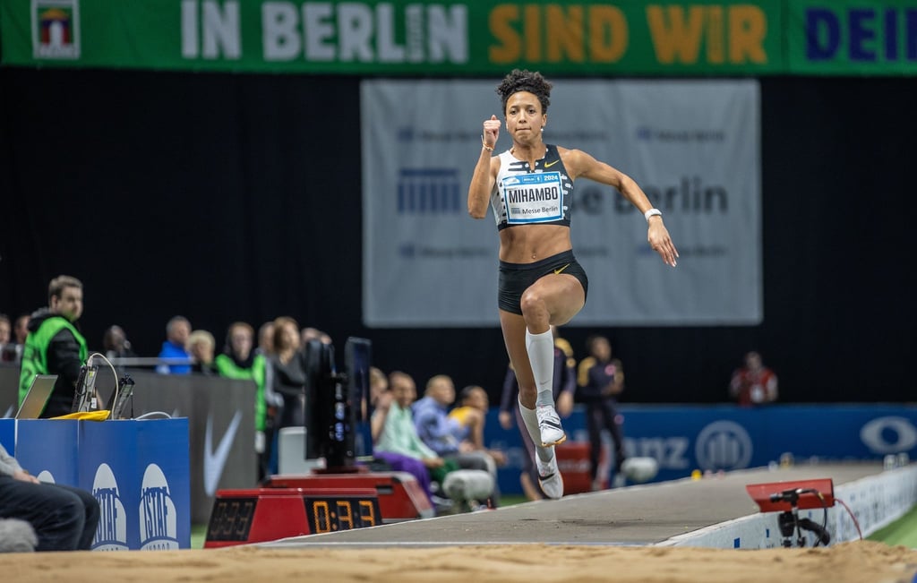 Sprang beim Istaf Indoor in Berlin zum Sieg: Weitspringerin Malaika Mihambo.