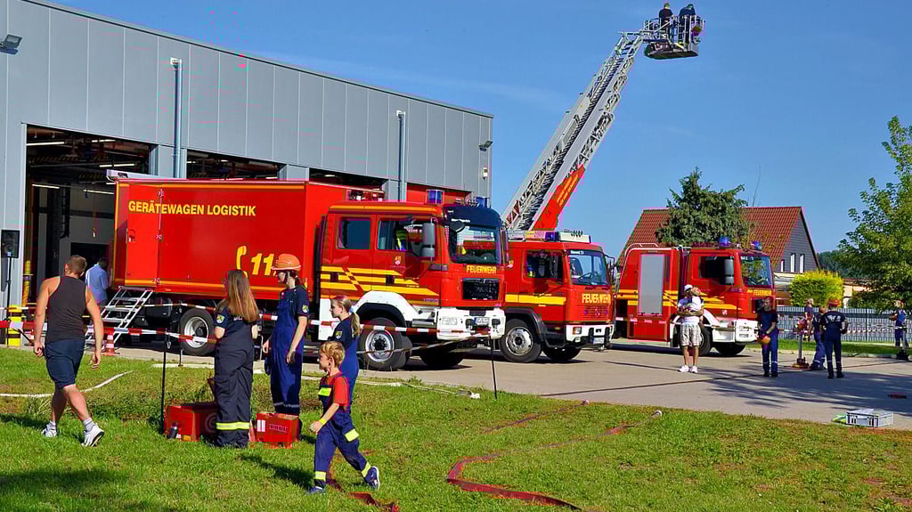 Die Feuerwehr Sülzetal Süd bietet am Sonnabend, 21. September, einen Tag der offenen Tür an, wie hier 2023.