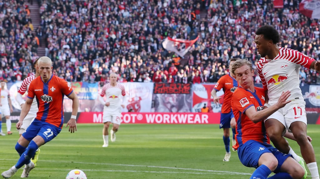Viel Aufwand, wenig Ertrag für RB-Stürmer Lois Openda beim 2:0 gegen Darmstadt