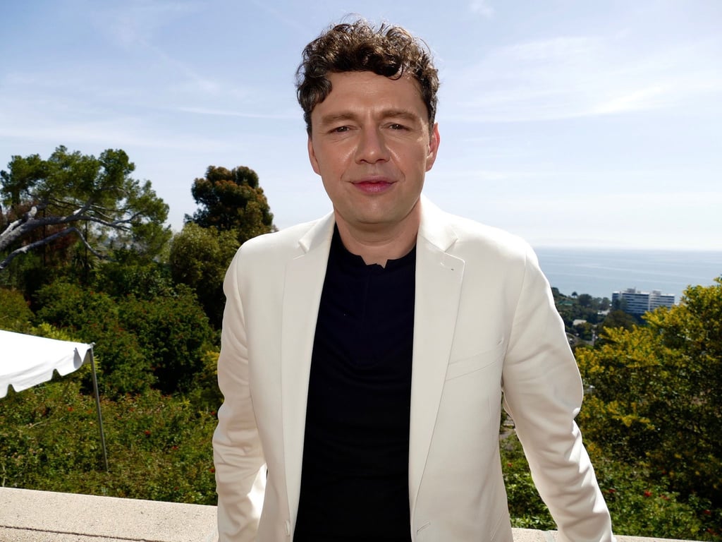 Christian Friedel kommt zum traditionellen Empfang der deutschen Oscar-Anwärter.