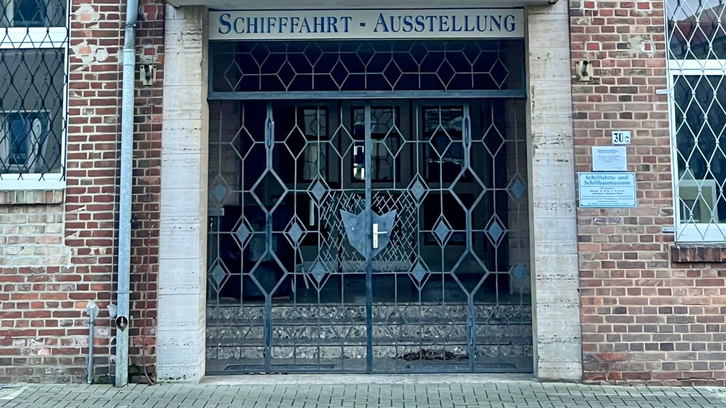 Der Eingang zum Schiffermuseum Roßlau.