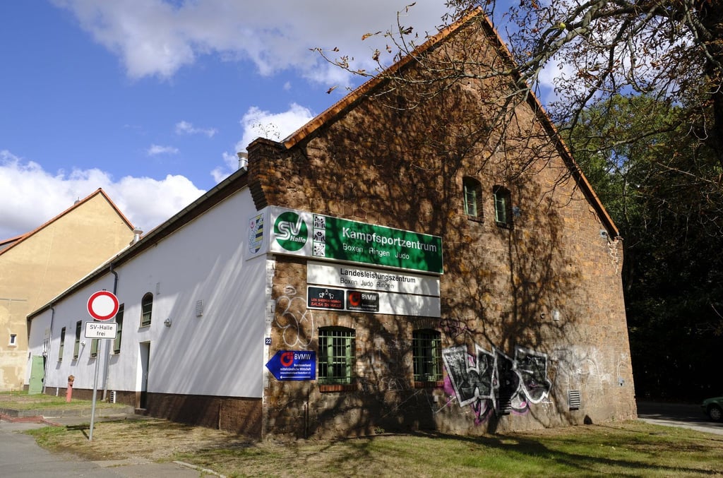 Am Kreuzvorwerk gibt es neben der Ringer- und Judohalle auch Räumlichkeiten, in denen die Boxer trainieren.
