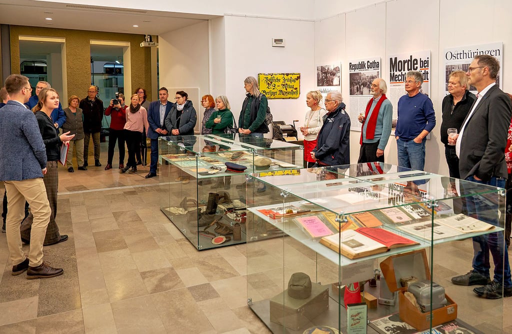 Stieß schon zur Eröffnung auf großes Interesse: die Wanderausstellung „Gegenrevolution 1920. Der Kapp-Lüttwitz-Putsch in Mitteldeutschland“, die bis Ende August im Naumburger Stadtmuseum „Hohe Lilie“ präsentiert wird.