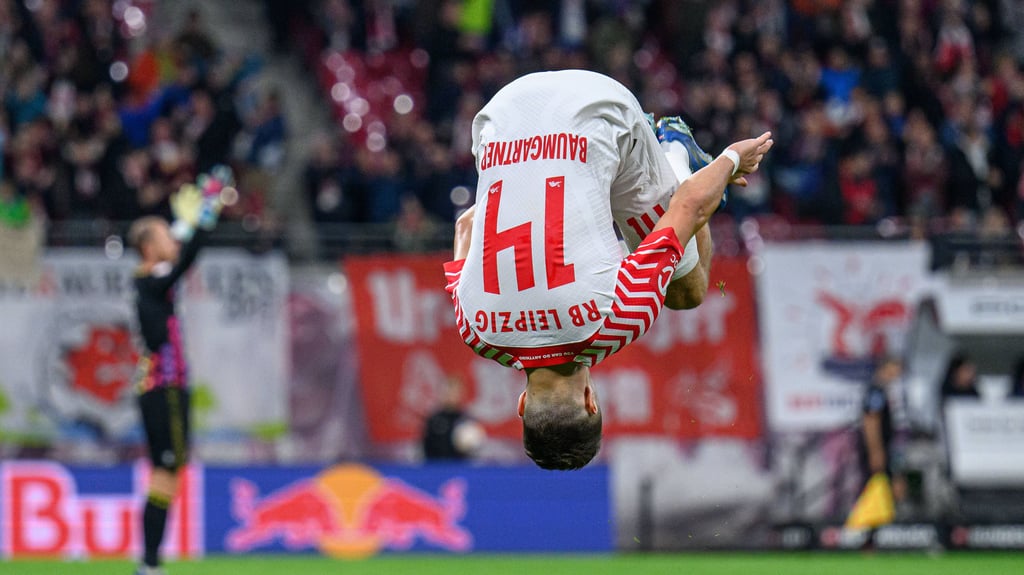 Christoph Baumgartner trifft besonders gerne gegen den 1. FC Köln. Nach seinem Treffer für RB Leipzig im Hinspiel hob der Ötsrreicher regelrecht ab.