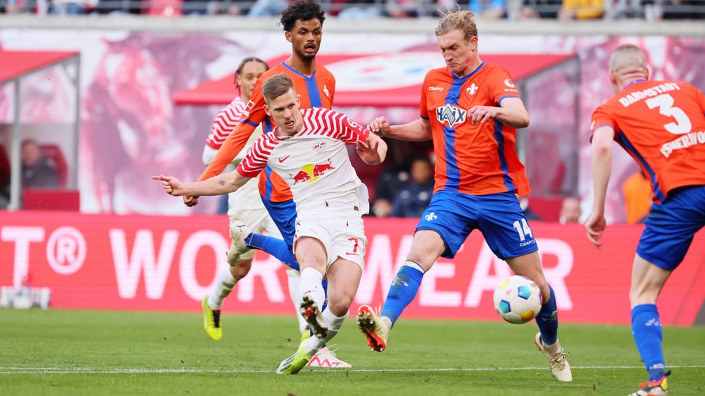 Formvollendeter Abschluss: Dani Olmo gegen Darmstadt.