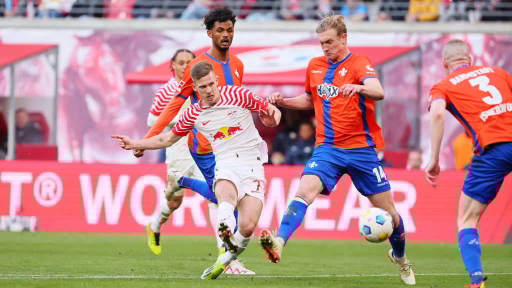 Formvollendeter Abschluss: Dani Olmo gegen Darmstadt.