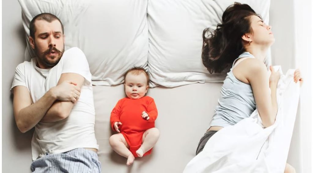 Eine Familie sucht ihren Schlaf. 