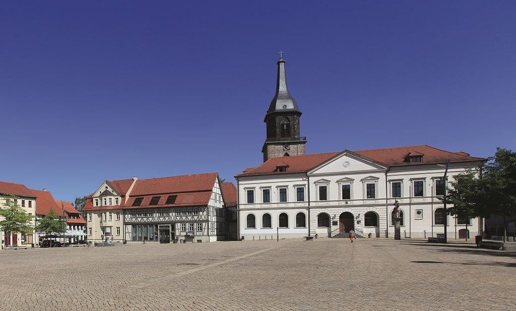 Der Marktplatz in Haldensleben.