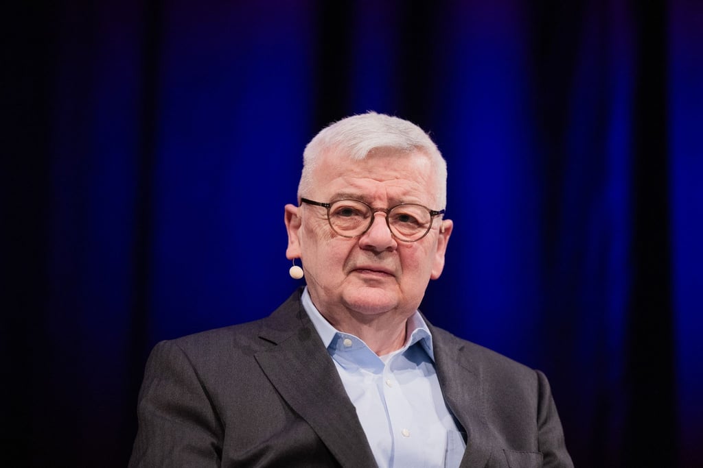 Der ehemalige Bundesaußenminister Joschka Fischer beim Literaturfestival Lit.Cologne.