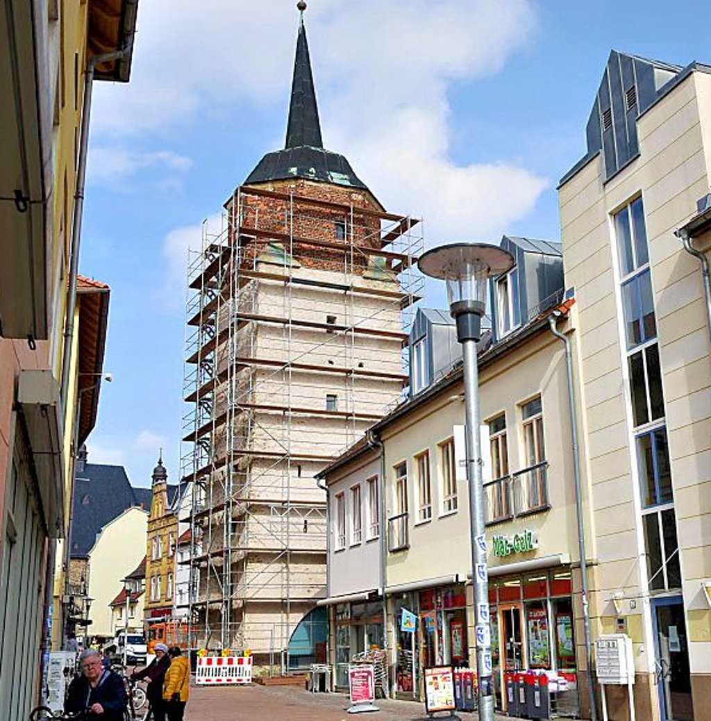 Der hallesche Turm in Köthen.