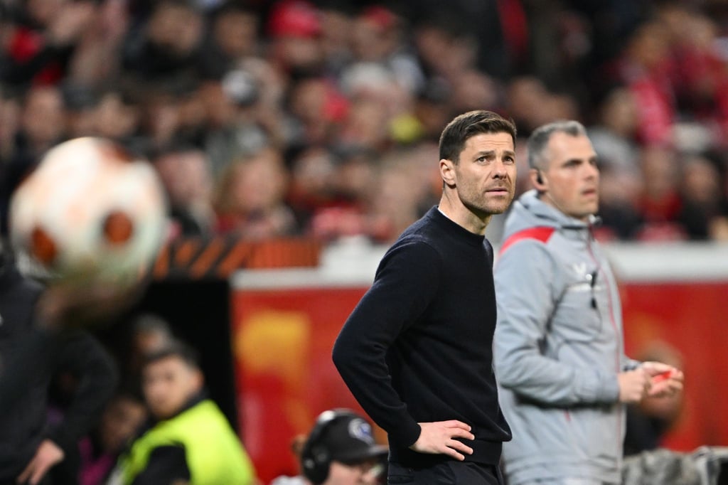 Leverkusens Trainer Xabi Alonso will mit seiner Mannschaft ins Halbfinale der Europa League kommen..