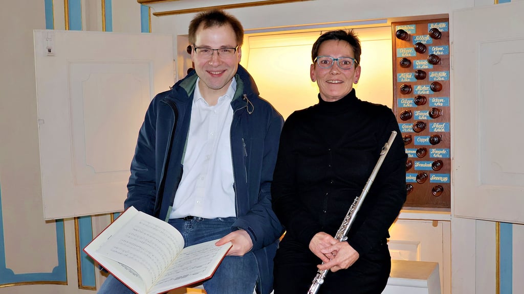 Domkantor Matthias Bensch und Judith Tetzlaff musizieren in Havelberg bei vielen Auftritten gemeinsam.