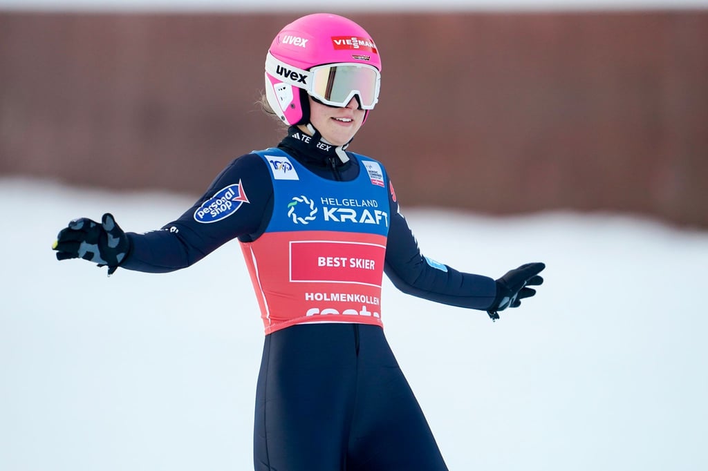 Das deutsche Mixed-Kombinierer-Team um Nathalie Armbruster kam auf Rang drei.