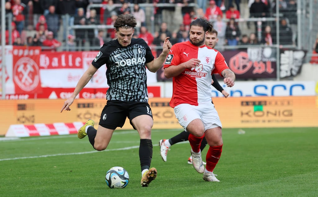 Dominic Baumann (r.) hatte den HFC mit 2:1 in Führung gebracht.