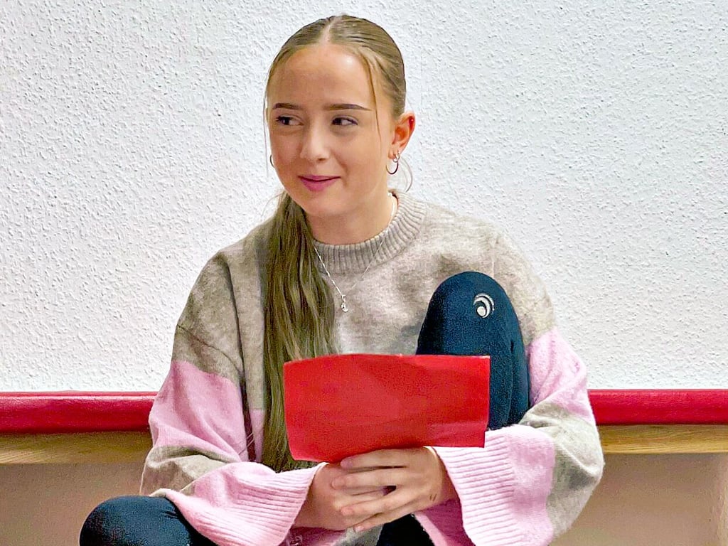 Miriam Würker  ist auch eine Kurzzeitengagierte beim Roten Kreuz. Sie hat  einen Vorlesevormittag in der Kita Däumelinchen vorbereitet und durchgeführt.