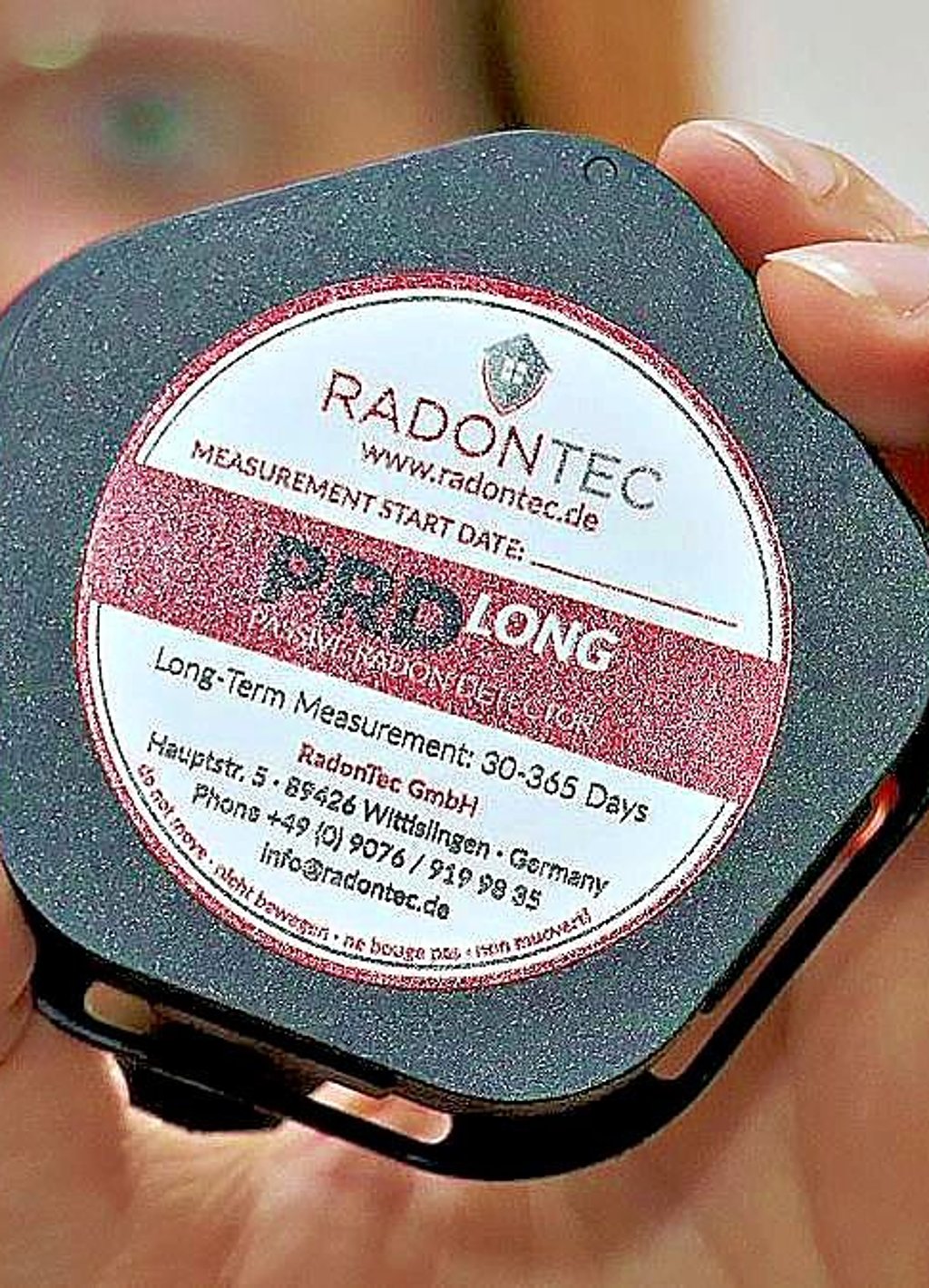 Ein Radon-Messgerät
