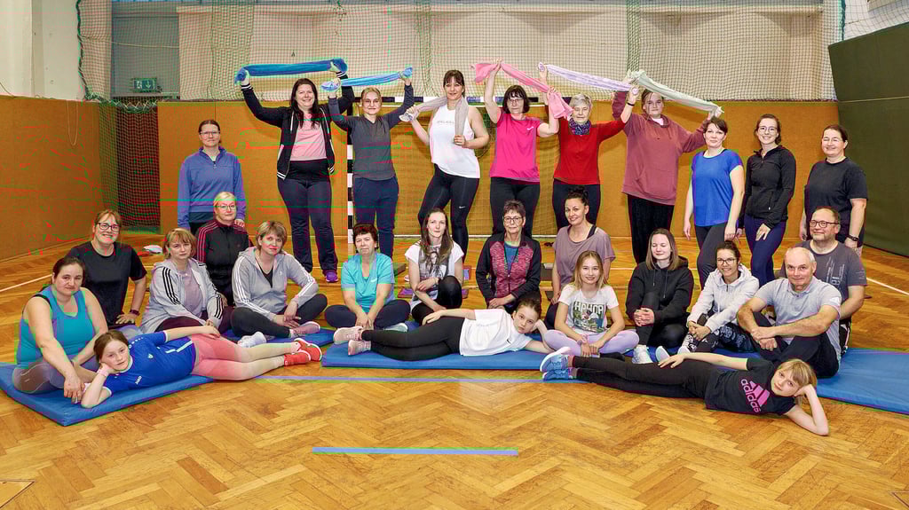 Sport und Fitness werden auch auf dem Dorf groß geschrieben, vor allem beim SV Wetterzeube mit der Gymnastikgruppe.