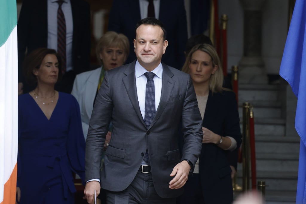 Der irische Regierungschef Leo Varadkar gibt sein Amt als Ministerpräsident ab.