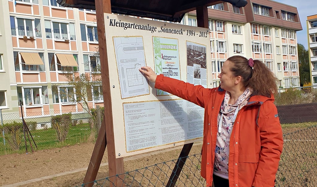 Der „Grüne Daumen“ nutzt die frühere Kleingartenanlage „Sonneneck“ und hat hier viel vor, betont die Vereinsvorsitzende Nicole Erben.