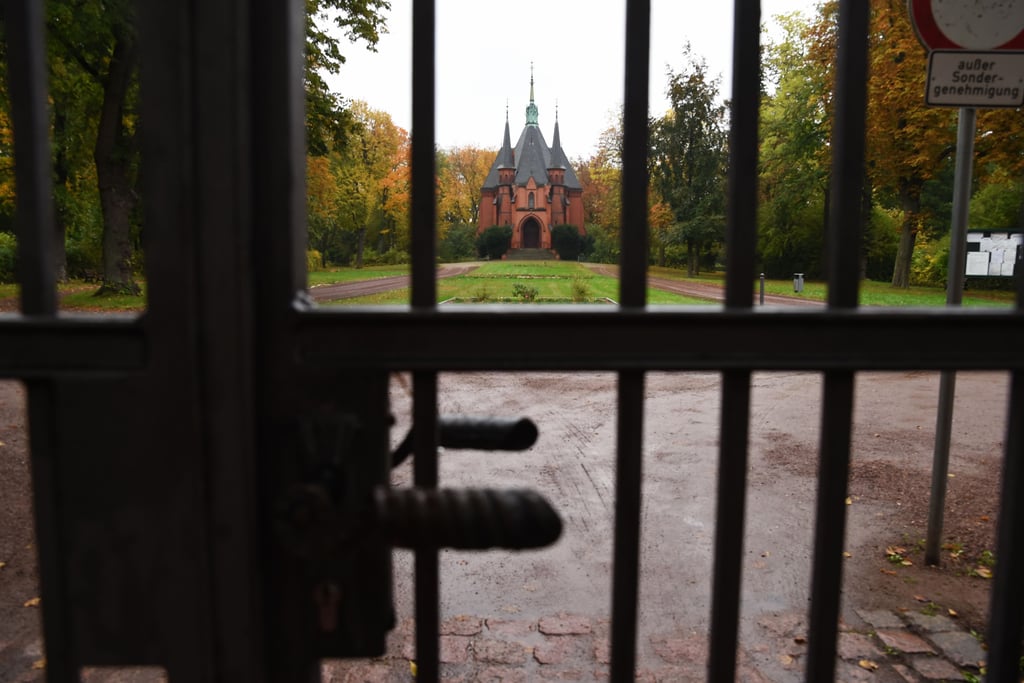 Blick auf den Friedhof in Köthen