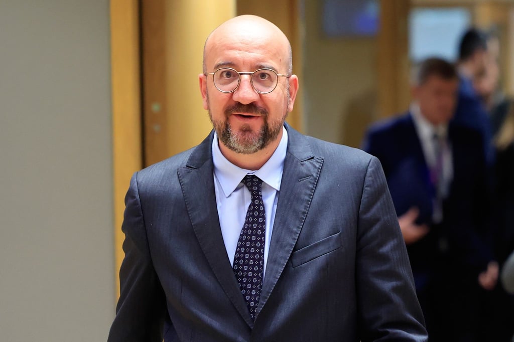 EU-Ratspräsident Charles Michel beim EU-Gipfel in Brüssel.